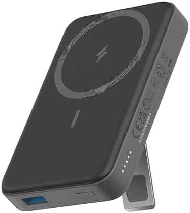 Anker 633 Magnetic Power Bank, 10,000mAh Foldable Magnetic Wireless Portable Charger, Only for iPhone17/17 Air/17 Pro/17 Pro Max, iPhone 16/15/14 Series(Black)