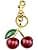Aisity Cherry Keychain for Purse Charms Bag Charm for Handbags Car Cherry Accessories Cute Keychain for Women Teen Girls Birthday Christmas Valentines Gifts, Gold, S