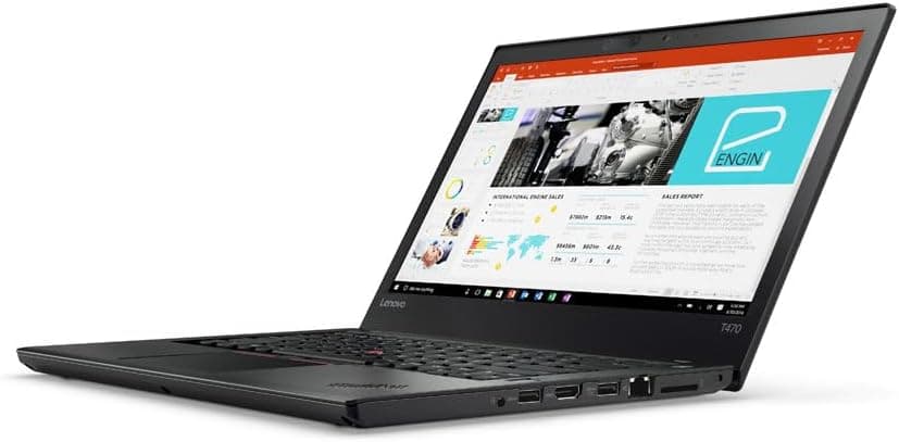 Lenovo ThinkPad T470 | 1920x1080 Full HD | Intel Core i5-6300U | Windows 11 Pro | Norton Antivirus | Notebook Laptop Business (Refurbished) (128GB - 8GB RAM) (Renewed)