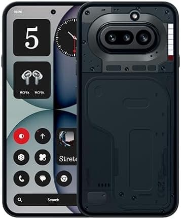 Nothing Phone (4a) - 50 MP Triple Camera with Up To 70X ultra Zoom, Long Lasting Battery and 50W Fast Charge, 120Hz AMOLED Display and Glyph Bar, 8GB + 128GB - Black (UAE Type Approved)