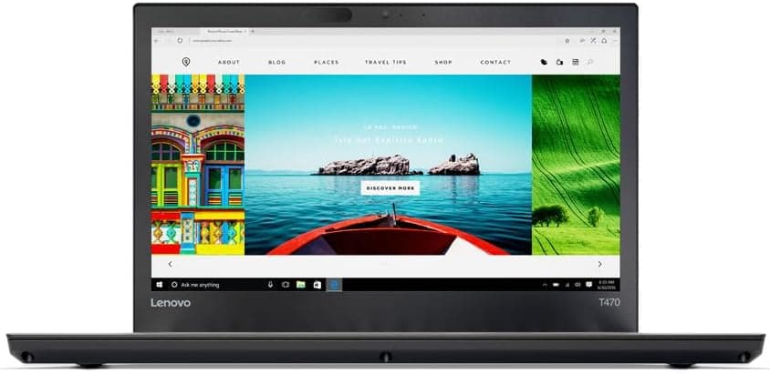 Lenovo ThinkPad T470 | 1920x1080 Full HD | Intel Core i5-6300U | Windows 11 Pro | Norton Antivirus | Notebook Laptop Business (Refurbished) (128GB - 8GB RAM) (Renewed)