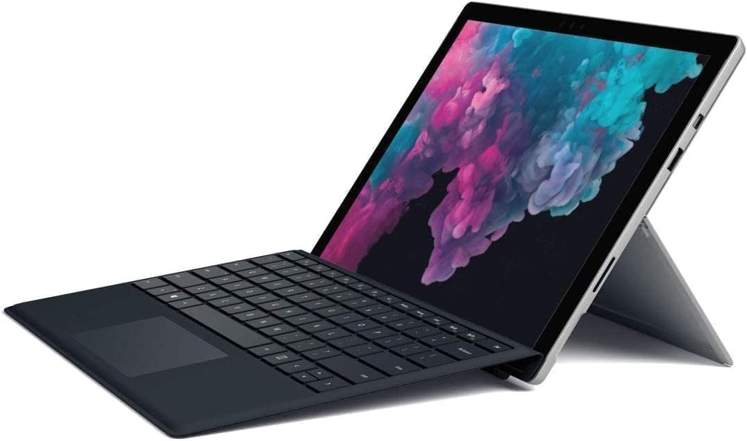 MICR0S0FT Surface Pro 6 | 8GB Ram, 256GB SSD, Intel i5, 8th Gen | With Charger and Keyboard For Microsoft Surface Pro 6 Tablet (Renewed)