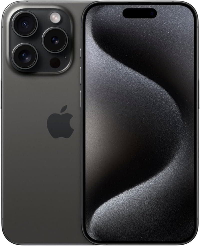 Apple (Refurbished) iPhone 15 Pro Max, 512GB, Black Titanium - Dual eSIM (US Version)