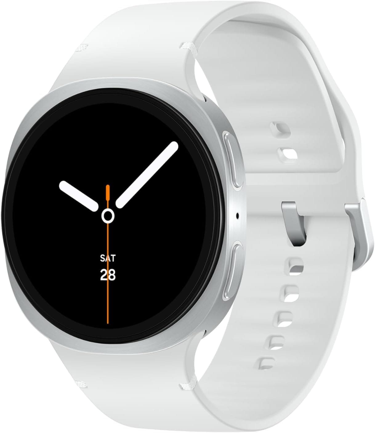 Samsung Galaxy Watch 8 | 40mm | AI Smartwatch w/ 1.34" AMOLED, Wear OS 6, Wi-Fi, Bluetooth, Heart Rate, GPS Fitness Tracker | IP68, MIL-STD-810H | International Model L320 | w/Fast Charger, Silver