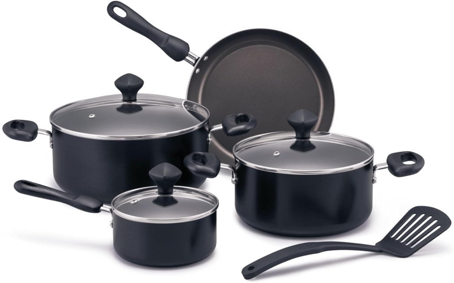 Prestige 8 Pcs Value Pack Cookware Set | Non-Stick Pots And Pans Cooking With Frying Pans, Saucepans, Saute Pan - Pr22483