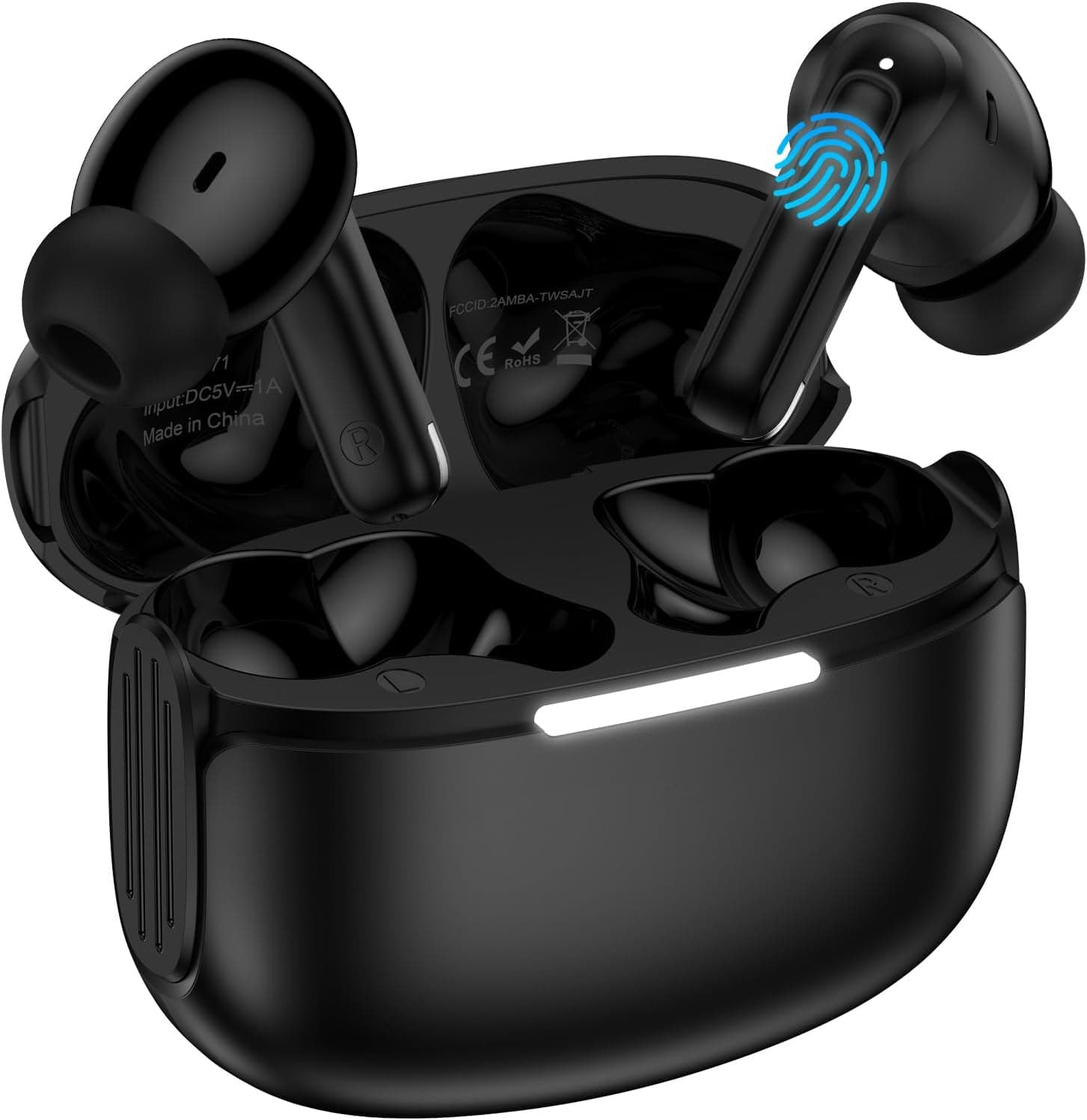 Wireless Earbuds, Bluetooth 5.4 Headphones Wireless for iPhone 17e 17 16Pro | Wireless Ear Buds with Bass Stereo Sound, Noise Cancelling, IP7 Waterproof in-Ear Earphones with Mic for Samsung S26, Pixel10