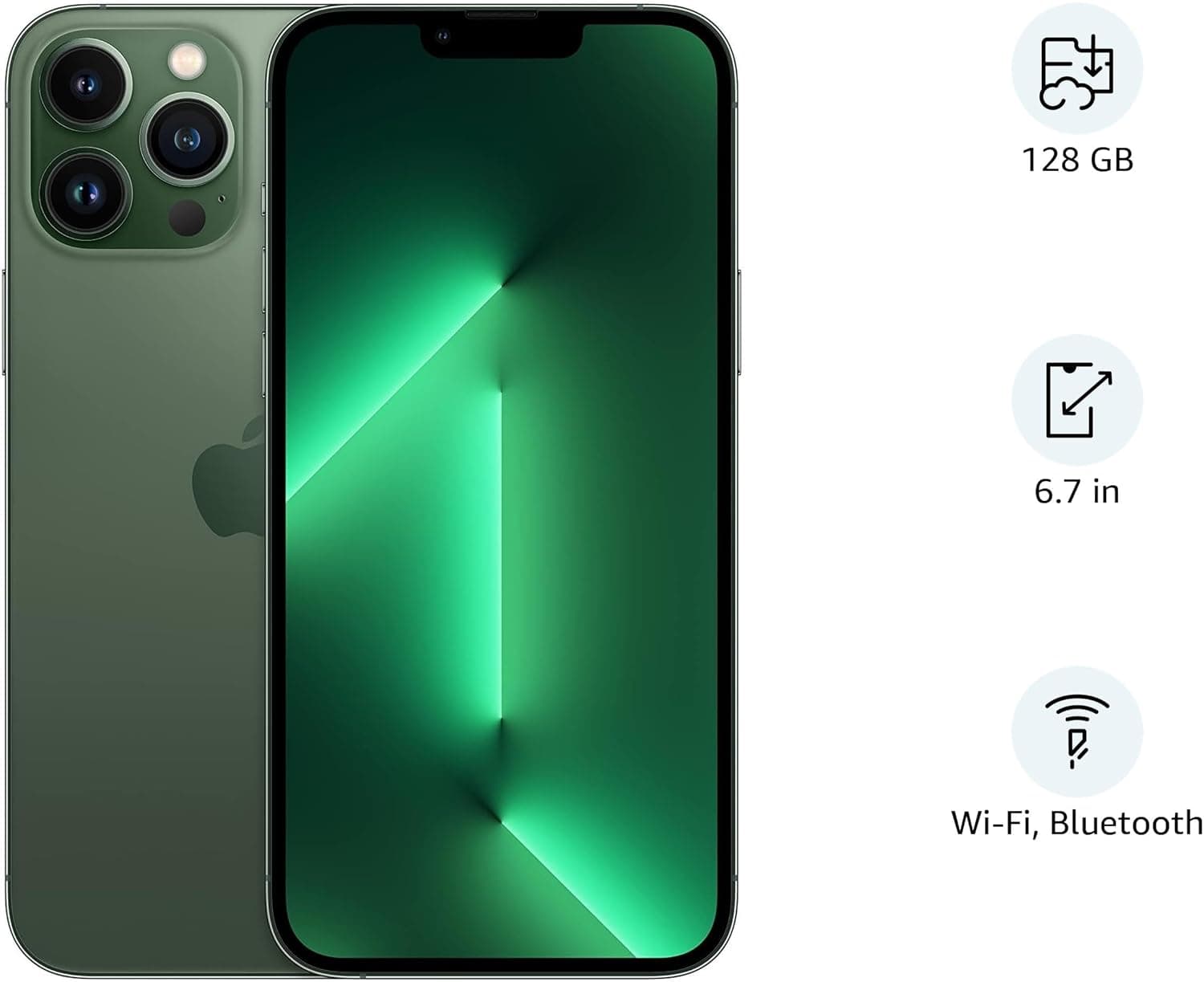 Apple (Refurbished) iPhone 13 Pro Max (128 GB) - Alpine Green