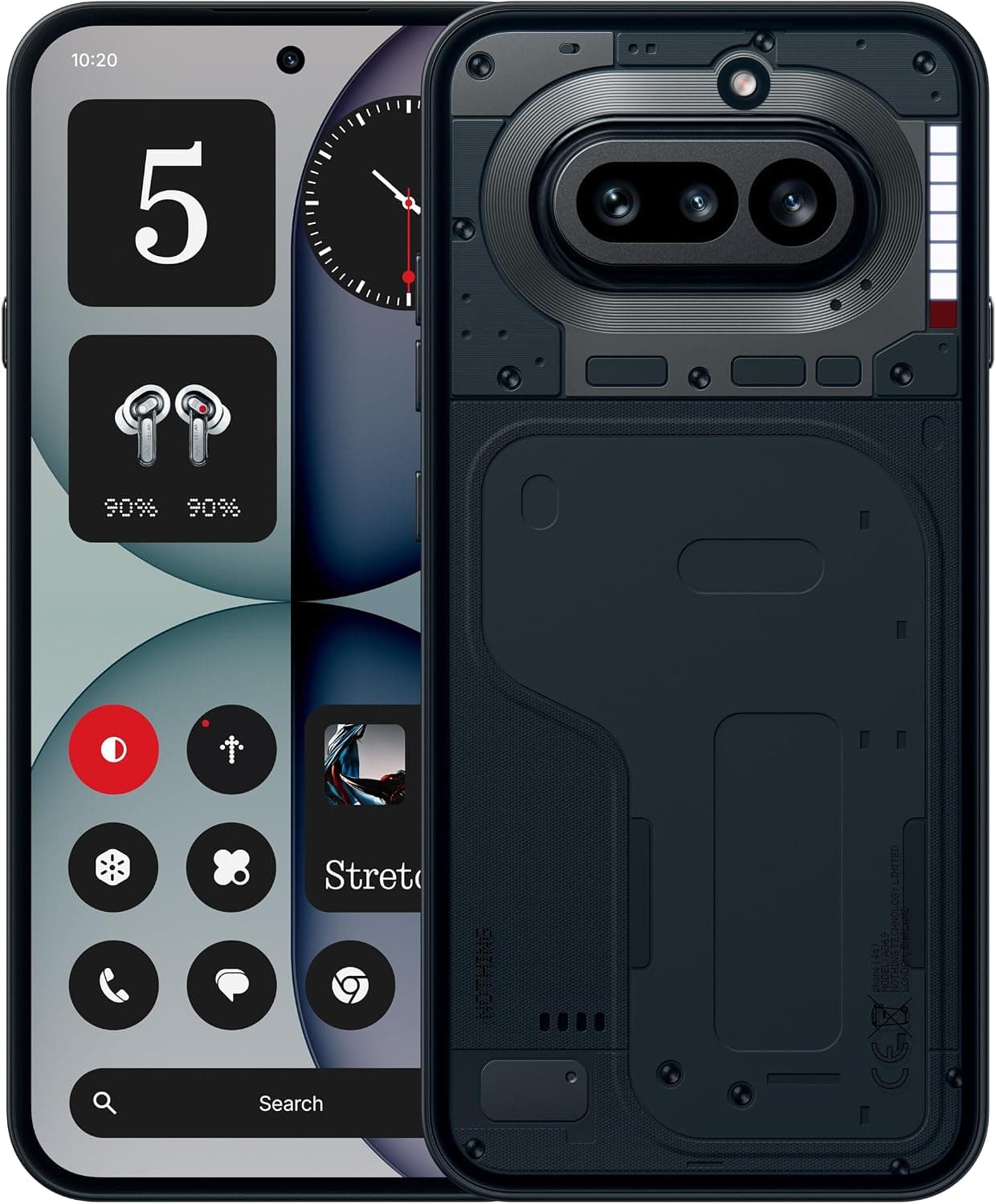 Nothing Phone (4a) - 50 MP Triple Camera with Up To 70X ultra Zoom, Long Lasting Battery and 50W Fast Charge, 120Hz AMOLED Display and Glyph Bar, 8GB + 128GB - Black (UAE Type Approved)