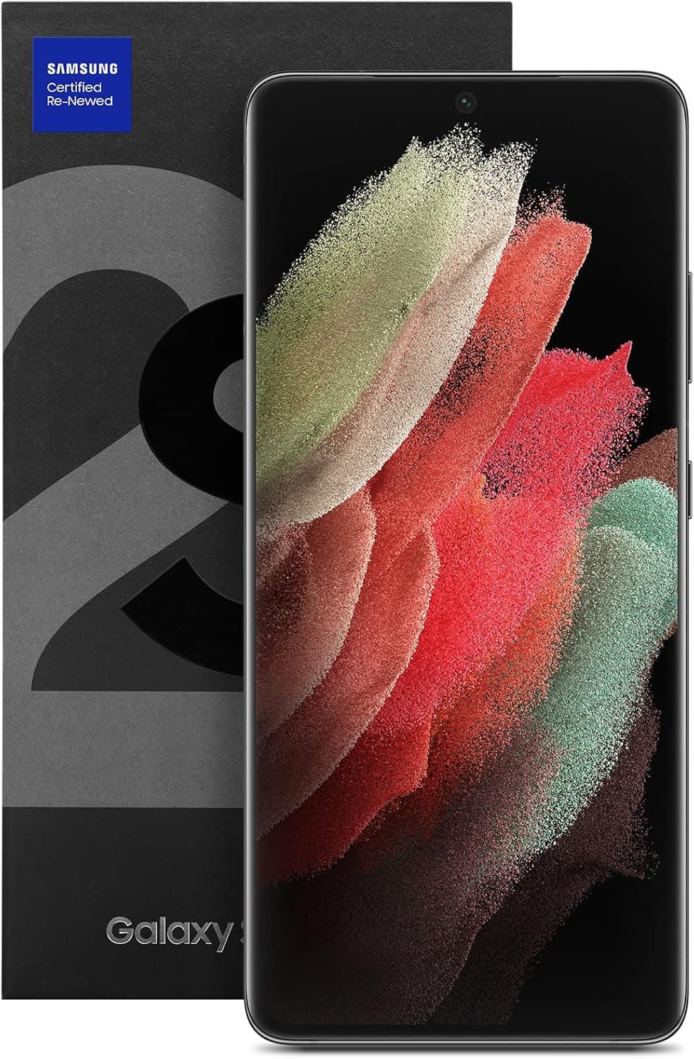 Samsung (Refurbished) Galaxy S21 Ultra (5G SM-G998U 128GB 12GB RAM, Phantom Black)